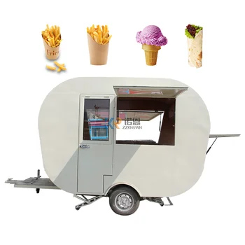 Павилион за хранене натиск на ръцете колички за сладолед, Произведени ръчно с каруца хранене от неръждаема стомана CE за продажба