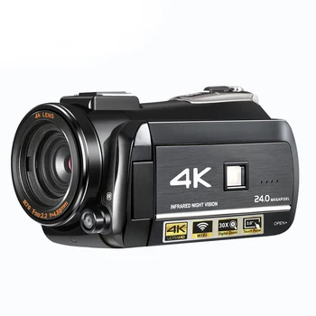 Цифрова камера Super 4k, 24 мегапиксела, цифрова видеокамера с 30-кратно увеличение и сензорен дисплей 3.0 
