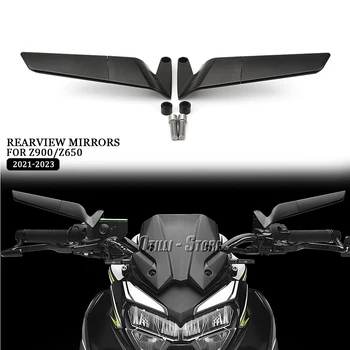Ново Мотоциклетное Черно Огледало за обратно виждане 2021 2022 2023, Алуминиеви Огледала за обратно виждане За Kawasaki Z900 Z 900 z900 Z650 Z 650 z650