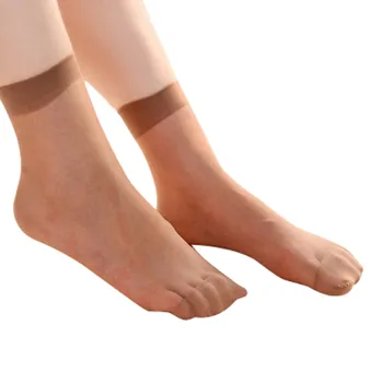 дамски чорапи цвят на кожата, Прозрачни Тънки Дамски копринени чорапи с кристали, Модни дамски Летни къси копринени чорапи до глезена Meias