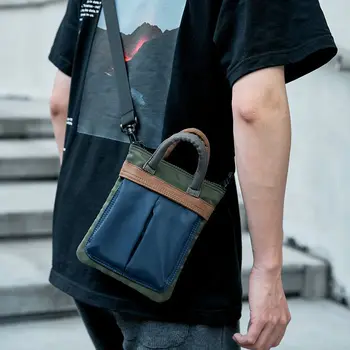 Мъжки чанти в различни цветове, модерни, универсални малки портмонета и чанти през рамо, корейската версия на мълния Унисекс