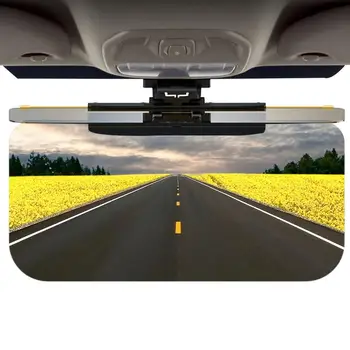 Авто Козирка Със Защита От Отблясъци, UV-Панти Козирка HD Clear View 2 В 1, Удължител Слънцезащитен козирка За превозни средства, козирка