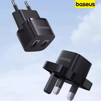 Baseus EU Conversion Plug UK Socket Conversion Plugs преобразувател на мощност преносимо зарядно Огнестойкое за пътуване, обучение в чужбина