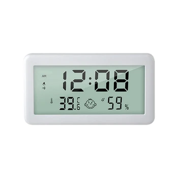 Будилник с цифрова подсветка, led настолни часовници, Електронни Измерване на температура и влажност на въздуха, Настолни часовници, Часовници за изключване на звука в Спалнята