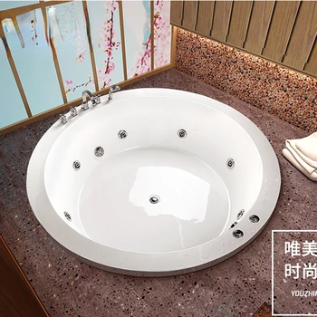 Акрилна вана, с вградена вана за двойки с постоянна температура, двойна масажна вана 1,2 м-2 м