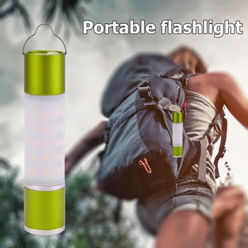 Преносим led фенерче със зареждането чрез USB, окачен фенер, широко използван външен лека нощ, 6 режима на осветление, регулируем фокус, led мъниста