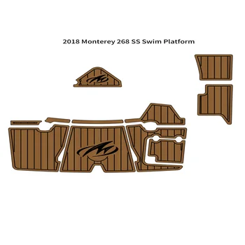 2018 Monterey 268 SS Swim Platfrom Крака Лодка EVA Пяна Палубни настилка от изкуствена тиково дърво