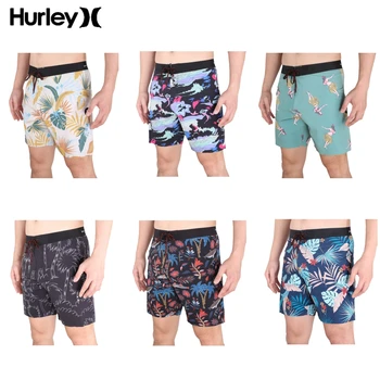 Hurley Плажни Дрехи за Мъже са Подходящи за мъже, плажен отдих, спорт, принт сърф, къси Панталони големи размери, бански костюми, с джобове, спортни панталони