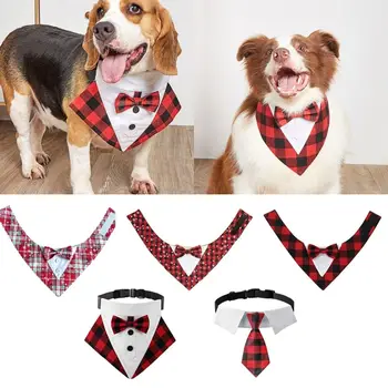 Регулируема вратовръзка за кучета, Новият, модерен, Удобен папийонка, Яка, Хубава кърпа за слюнката на домашни любимци, куче