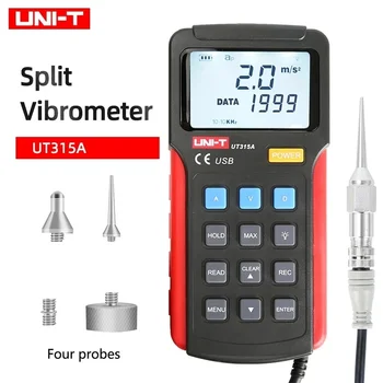 UNIT UT315A Устройство Наблюдение на Вибрации Промишлен Цифров Измерител на Вибрации Анализатор на Точността на Измерване Вибратор Тестер Ръчни Инструменти