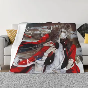 Одеало от Аниме Тиен Куан Чи Фу, супер Топло декоративни покривки за легло за спално бельо Лукс, пътуване