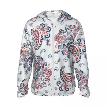 Ультралегкие летни блузи с 3D принтом Пейсли, бързо съхнещи слънчеви риза с качулка
