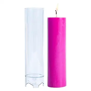 Форма за ароматни свещи 3d-Форми за производство на свещи Са идеални за направата на Свещи с Перезвоном, настолни свещи, Супер Лесно Демонтируемый Стълб