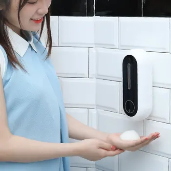 Тоалетна 450 мл Автоматично Пенообразователь за сапун Smart Sensor Стенни Ръчно Пране Безконтактни Кухненски принадлежности за баня,