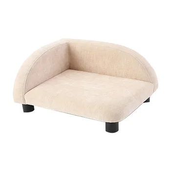 Висококачествена и мека мека мебел възглавница за домашни животни с различни размери, памук лен разтегателен диван за кучета