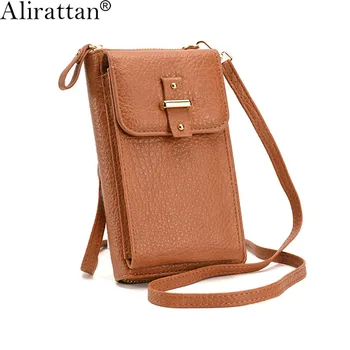 Alirattan, Нови Модни чанти през рамо от изкуствена кожа за жени, модерен дизайн, Дамски чанти-месинджър чанта за вашия мобилен телефон, всекидневни портфейл