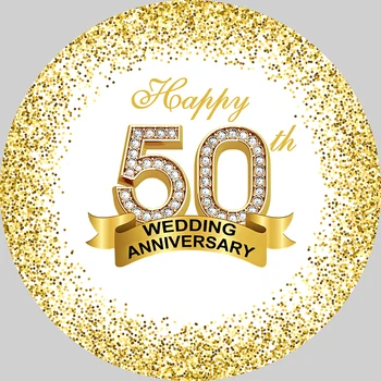С 50-годишнината, през Цялата Кръг, Фонове за възрастни, Реквизит за снимки, Златна блестящ фон за честването на 50-годишнината