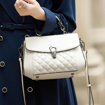 Чанта през рамо от естествена кожа, луксозни дамски модни портфейли-незабавни посланици с горната дръжка #SC1590