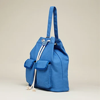 Тъканни чанти в опрятном стил за жени, Луксозни дизайнерски чанти и портфейли, на Новост 2023 Г., Холщовая Ежедневна чанта през рамо с множество джобове