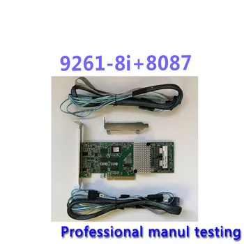За 9261-8И + 8087 PCI-E 6 GB/Сек. Карта на RAID-контролер + 2 елемента от 8087 до 4 * SATA Добре тестван преди да изпратите