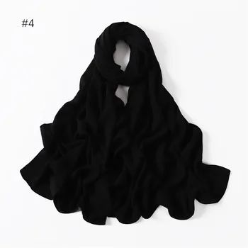 черен копринен шал
