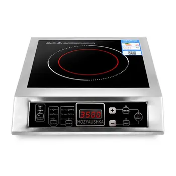 Индукционная готварска печка, висока мощност 3500 W, търговски индукционная плоча от неръждаема стомана, домакински батерия за пържене