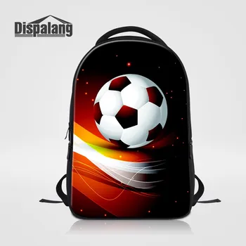 Мъжки Спортен раница за пътуване, чанта за лаптоп с футболна печат, чанта за баскетбол за юноши, Училищната чанта на поръчка за студент