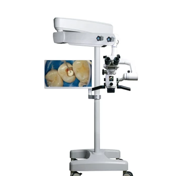 Емайл стоматологични консумативи медицински зуботехнический лабораторен микроскоп с видеокамера ендо оперативен микроскоп