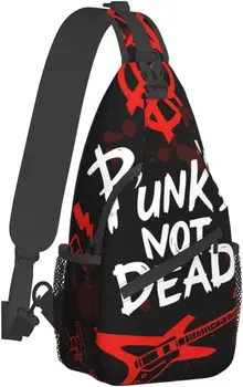 Стръмен раница-прашка, чанта през рамо, определени в стил пънк-рок, Череп, Пънкари, Не мъртви Думи, Червено-Черна чанта, Здрав Походный раница за пътуване