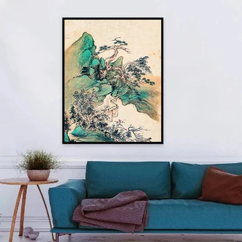В древната Китайска Традиционна Живопис САМ Painting By Numbers Комплекти За Рисуване С Туш Планината За Декоративна Стена на Дневната