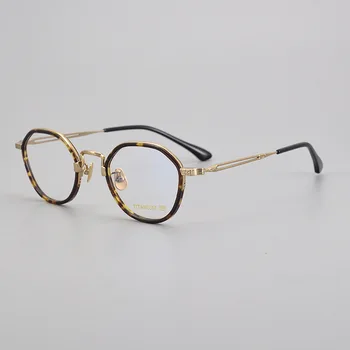 Кръгла ретро рамки за очила, висококачествена и модерна оптична дамски Рамки за очила при късогледство, Рамки за очила по рецепта, Ретро очила