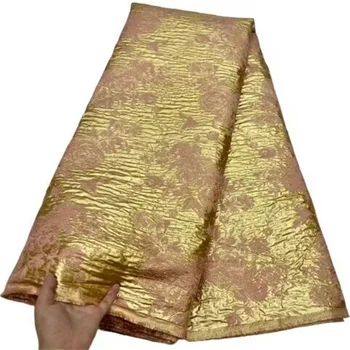 Африканска чиста Лейси плат Висококачествени тъкани Френска Нигерийская лейси плат с бродерия за рокли FHD679