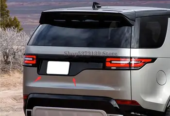 За Land Rover Discovery 5 LR5 2017-2020 Автомобилен регистрационен номер, вдигане на Задните порти, Формоване, Черна задната част на капака на багажника, Панел с притежателя на стаята бележки