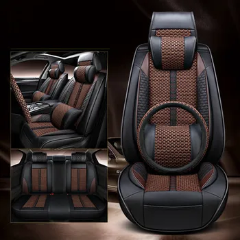 Високо качество! Пълен комплект калъфи за автомобилни седалки + калъф за волан за Lexus RZ 450e 2023 2024 дишаща възглавницата на седалката, безплатна доставка