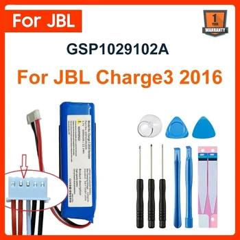 Оригинални сменяеми батерия GSP1029102A 6000 mah за JBL Charge 3 Версии на 2016 Зареждане на 3 батерии високоговорители
