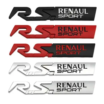 Лого RS RENAUL SPORT е подходящ за инсталиране на гърба на етикети, стикери с логото на Renault в колата и залепване на етикети RS LINE за автомобил
