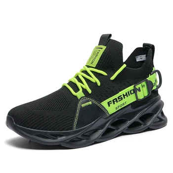 Мъжки маратонки, Есенни модни дишащи обувки на платформа, Дамски спортни и ежедневни обувки от окото на материала, двойка вулканизированных обувки, Размер 36-46