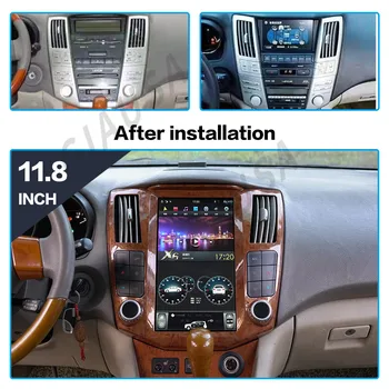 Авто Радио приемник с екран 8 + 128 GB Tesla за Lexus RX 2004-2007 Android 12,0, кола стерео мултимедиен плейър, GPS навигация, главното устройство