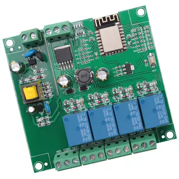 ESP8266 Безжичен WIFI 4-Канален модул ESP-12F, Wifi Такса за разработка за Arduino AC/DC 5v/8-80 В Източник на Захранване