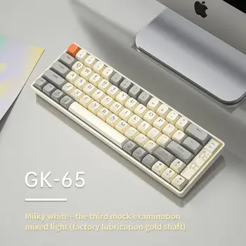 2023 Нова Трехрежимная Безжична Ръчна клавиатура Langtu GK65 2,4 G 65 Клавиши PC Gamer Keyboard с възможност за гореща подмяна на Игрални аксесоари за КОМПЮТРИ