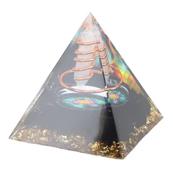 Пирамида на положителна енергия, Пречиства и елегантна, Естествена и уникална Лечебна Кристален Пирамида, Ударопрочная за Медитация