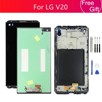 За LG V20 LCD дисплей VS995 VS996 LS997 H910 H918 Сензорен екран дигитайзер в събирането с ремонт на дограма Смяна на