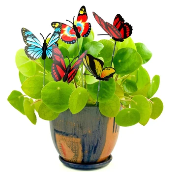 С дрямка, 5 бр./букет цветя, градински аксесоари, уличен интериор, саксии с пеперуди, цветни пилони с пеперуди