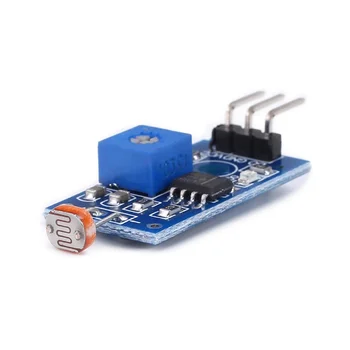 Модул фоточувствительного сензор 5 мм LDR Модул сензор Дигитален светлина за откриване LM393 3 контакт за Arduino