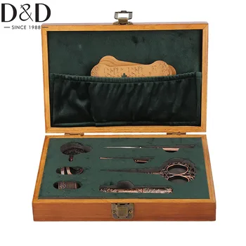 Комплект ножици за бродиране D & D Дървени Портновские ножици от неръждаема стомана за бродиране, Шиене, Бродерия