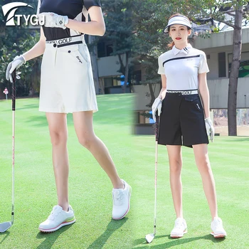 TTYGJ/ Летни Нови Панталони за голф, Дамски ластични панталони от пет части, Ежедневни модерни спортни панталони, Дамски спортни дрехи за тенис