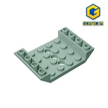 Gobricks GDS-684 INV. КЕРЕМИДИ ЗА ПОКРИВИ 4X6 3x4.9 - 4x6 Обратната рампа с дупки, който е съвместим с детски играчки lego 60219 в събирането на