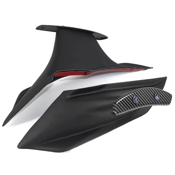 Комплект обтекател мотоциклет, аеродинамично крило, Фиксиран крылышко, обтекател, калъф за Honda CBR650R 2019-2021 Черен