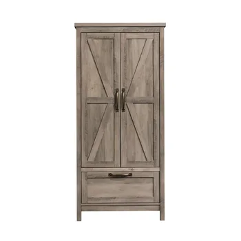Модерен шкаф в стил рустик, сив цвят