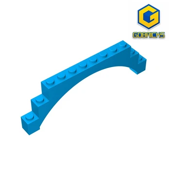 Gobricks GDS-676 Arch Повдигнати арка 1x12x3 с 5 напречни опори е съвместима с детски играчки lego 18838 6108 14707 в събирането на
